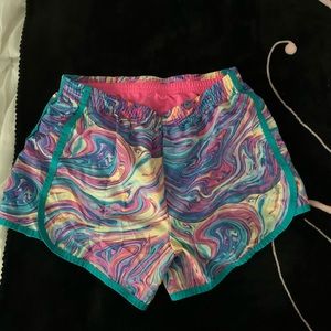 Girls Multi Color Athletic Shorts